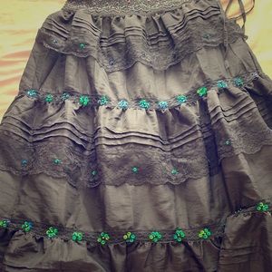 Black party skirt